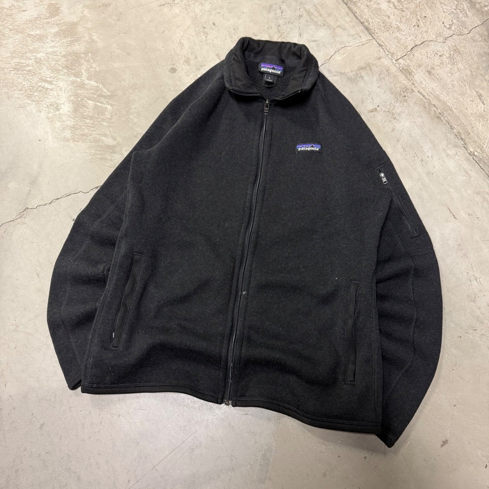 Patagonia Better Sweater Full Zip Jacket Black Fleece Large Women